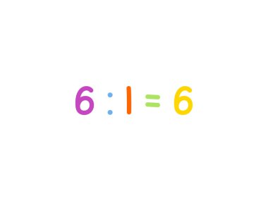 Çocuk vektör şablonu için bölünmüş matematik