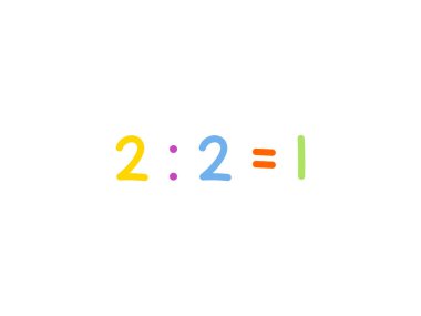 Çocuk vektör şablonu için bölünmüş matematik