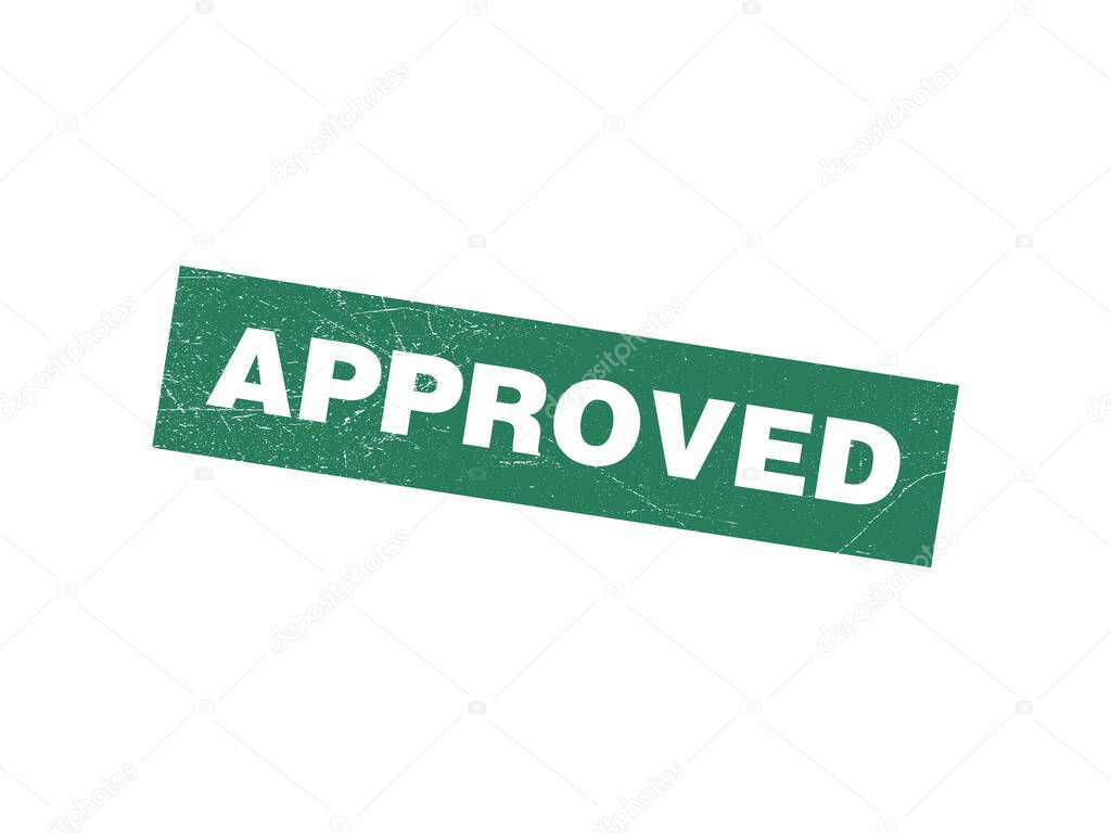 Approved grunge icon vector template