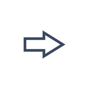 Ok Simgesi Simgesi Vektör Şablonu