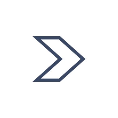 Ok Simgesi Simgesi Vektör Şablonu