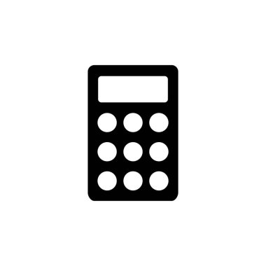 Hesap Makinesi Simgesi Vektör Logo Şablonu