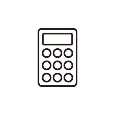 Hesap Makinesi Simgesi Vektör Logo Şablonu