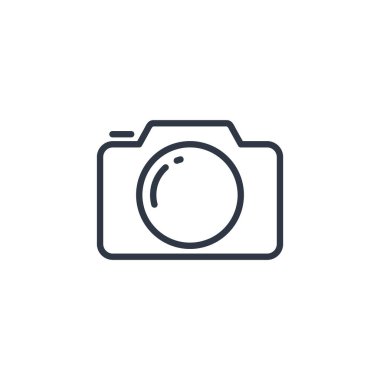 Kamera Fotoğrafı Simge Vektör Logo Şablonu