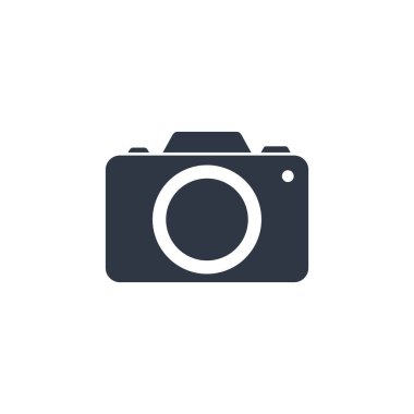 Kamera Fotoğrafı Simge Vektör Logo Şablonu