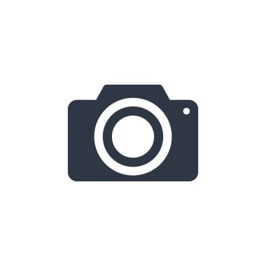 Kamera Fotoğrafı Simge Vektör Logo Şablonu