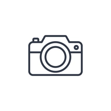 Kamera Fotoğrafı Simge Vektör Logo Şablonu