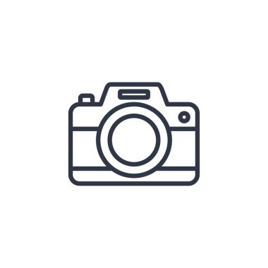 Kamera Fotoğrafı Simge Vektör Logo Şablonu