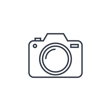 Kamera Fotoğrafı Simge Vektör Logo Şablonu