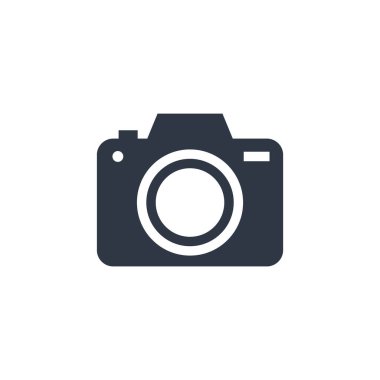 Kamera Fotoğrafı Simge Vektör Logo Şablonu