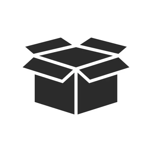 Paketleme Kutusu Simgesi Vektör Logo Şablonu