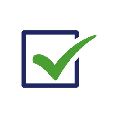 İşaretleme Listesi Tik Simgesi Vektör Logo Şablonunu Kontrol Et