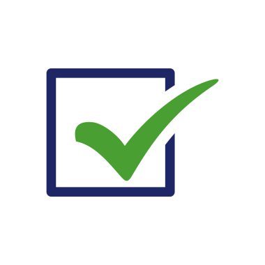 İşaretleme Listesi Tik Simgesi Vektör Logo Şablonunu Kontrol Et