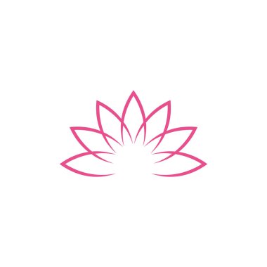 Çiçek Mandala Simgesi Vektör Logo Şablonu