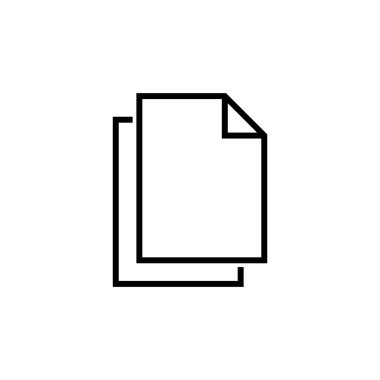 Kağıt Sayfası Belgesi Simge Vektör Şablonu