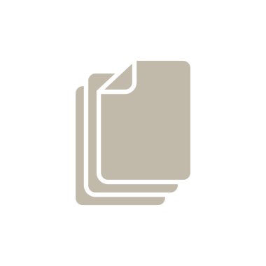 Kağıt Sayfası Belgesi Simge Vektör Şablonu