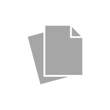 Kağıt Sayfası Belgesi Simge Vektör Şablonu