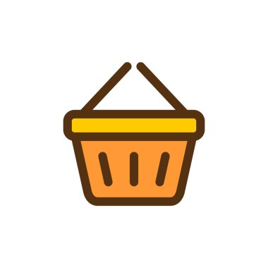 Alışveriş Sepeti, Araç Simgesi Vektör Logo Şablonu