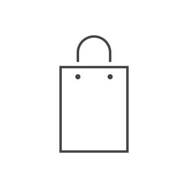 Alışveriş Torbası Simgesi Vektör Logo Şablonu