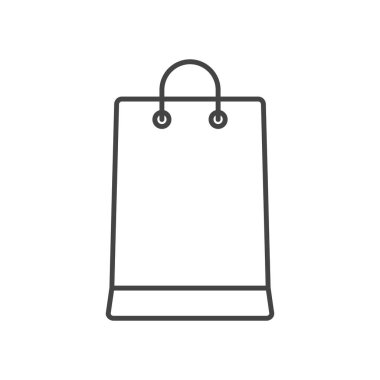 Alışveriş Torbası Simgesi Vektör Logo Şablonu