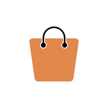 Alışveriş Torbası Simgesi Vektör Logo Şablonu