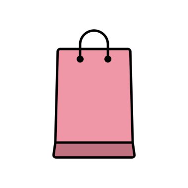 Alışveriş Torbası Simgesi Vektör Logo Şablonu