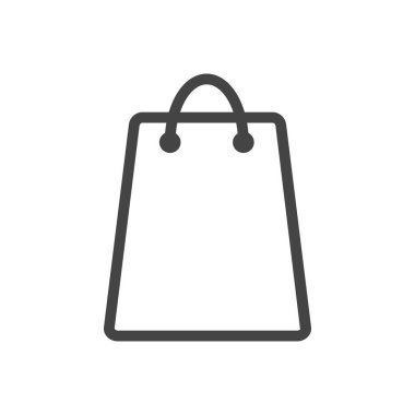 Alışveriş Torbası Simgesi Vektör Logo Şablonu