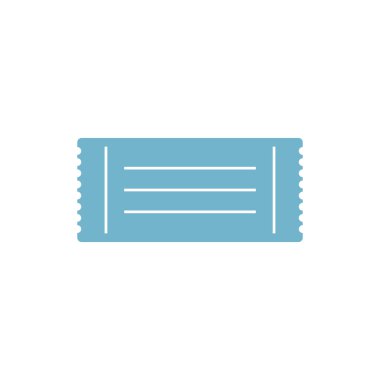 Bilet Simgesi Vektör İllüstrasyon Logo Şablonu