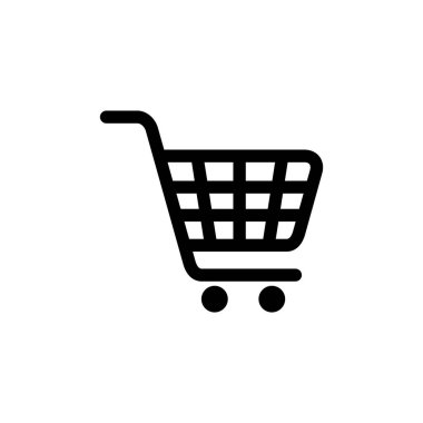 Trolley Cart, Shopping Cart Icon Vector Template clipart