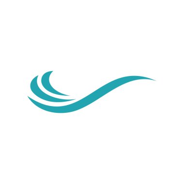 Soyut Dalga Su Vektörü Şablonu