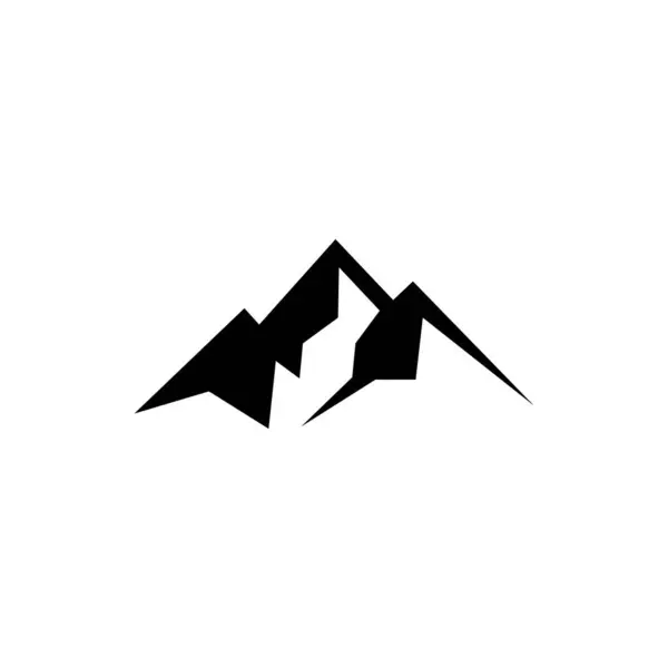 Kaya Dağı Simgesi Vektör Logo Şablonu