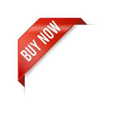 Satın Al Şimdi Reklam Köşesi Vektör Şablonu