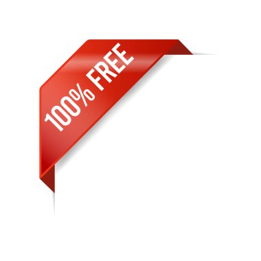 % 100 Boş Reklam Köşesi Vektör Şablonu