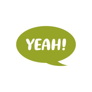 İşte bu! El Yazması Konuşma Kabarcığı Vektör Şablonu