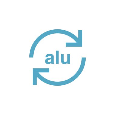 Geri dönüşüm kodu simge vektör şablonu