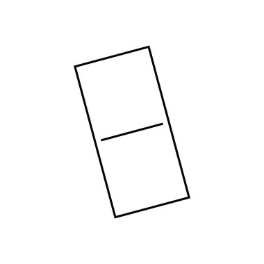 Domino Kart Oynama Simgesi Vektör Şablonu