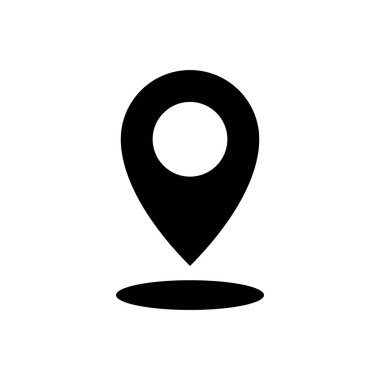 harita nokta konum simgesi vektör şablonu