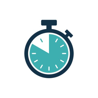Kronometre Zamanlayıcı Simgesi Vektör Şablonu