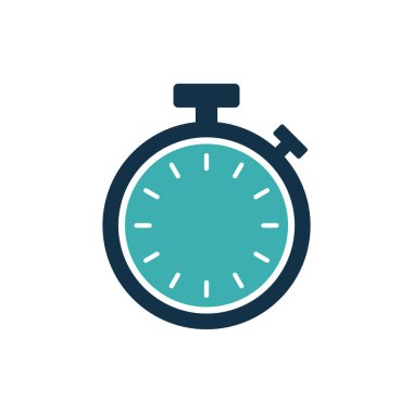 Kronometre Zamanlayıcı Simgesi Vektör Şablonu