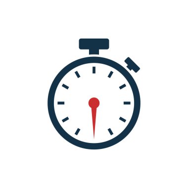 Kronometre Zamanlayıcı Simgesi Vektör Şablonu