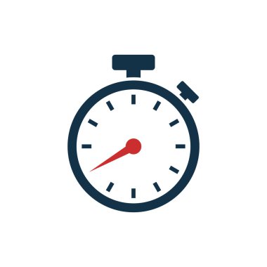 Kronometre Zamanlayıcı Simgesi Vektör Şablonu