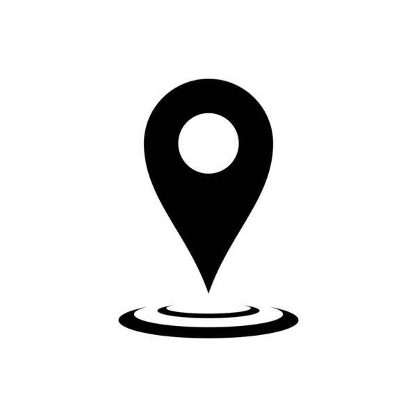 Шаблон вектора значка местоположения карты