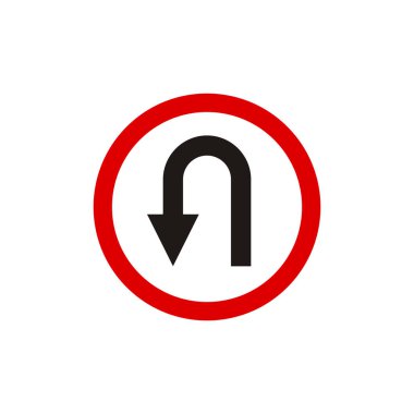 Çember Trafik İşareti, Yol İşareti Vektör Şablonu