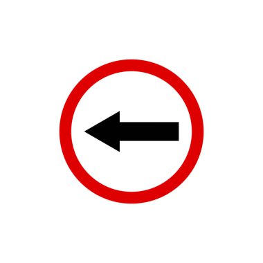 Çember Trafik İşareti, Yol İşareti Vektör Şablonu