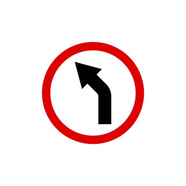 Çember Trafik İşareti, Yol İşareti Vektör Şablonu