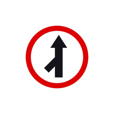 Çember Trafik İşareti, Yol İşareti Vektör Şablonu