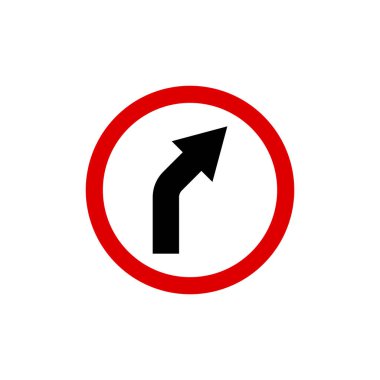 Çember Trafik İşareti, Yol İşareti Vektör Şablonu