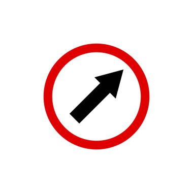 Çember Trafik İşareti, Yol İşareti Vektör Şablonu