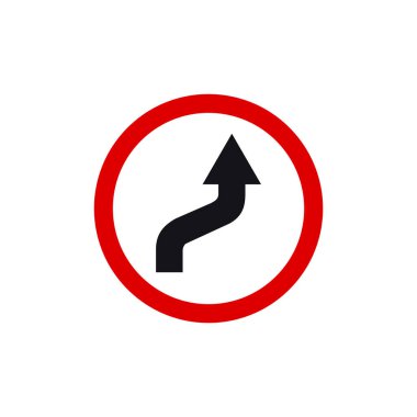 Çember Trafik İşareti, Yol İşareti Vektör Şablonu