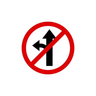 Çember Trafik İşareti, Yol İşareti Vektör Şablonu